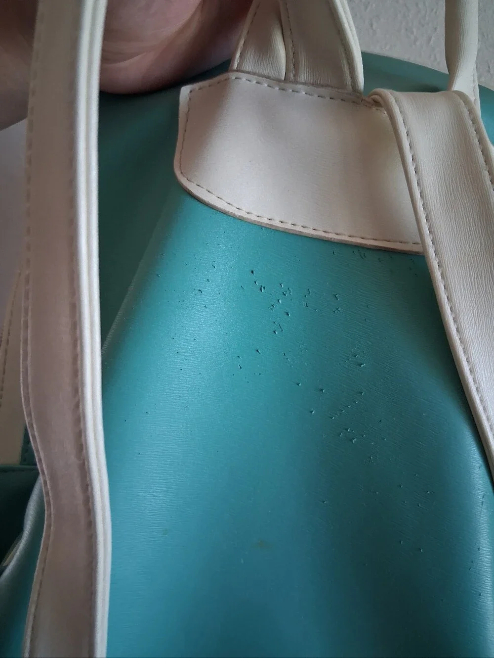BTS Teal And White Backpack